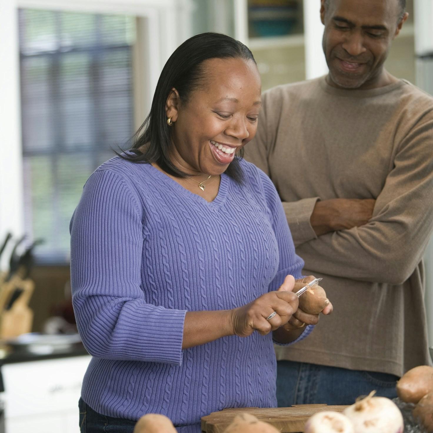 Seasonal meal prepared in a home kitchen